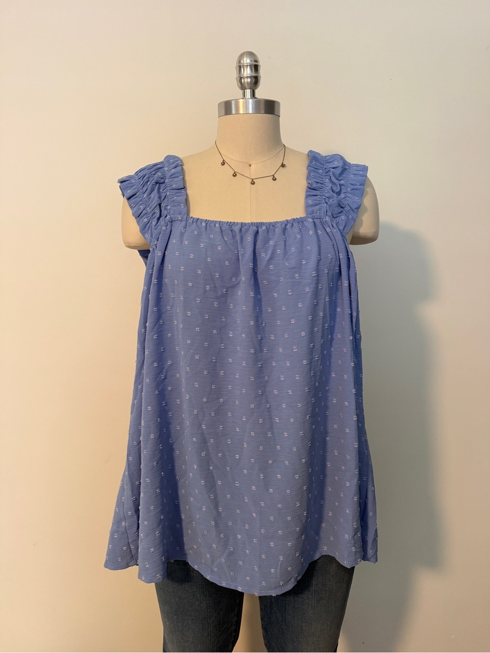 Periwinkle Dot Tank